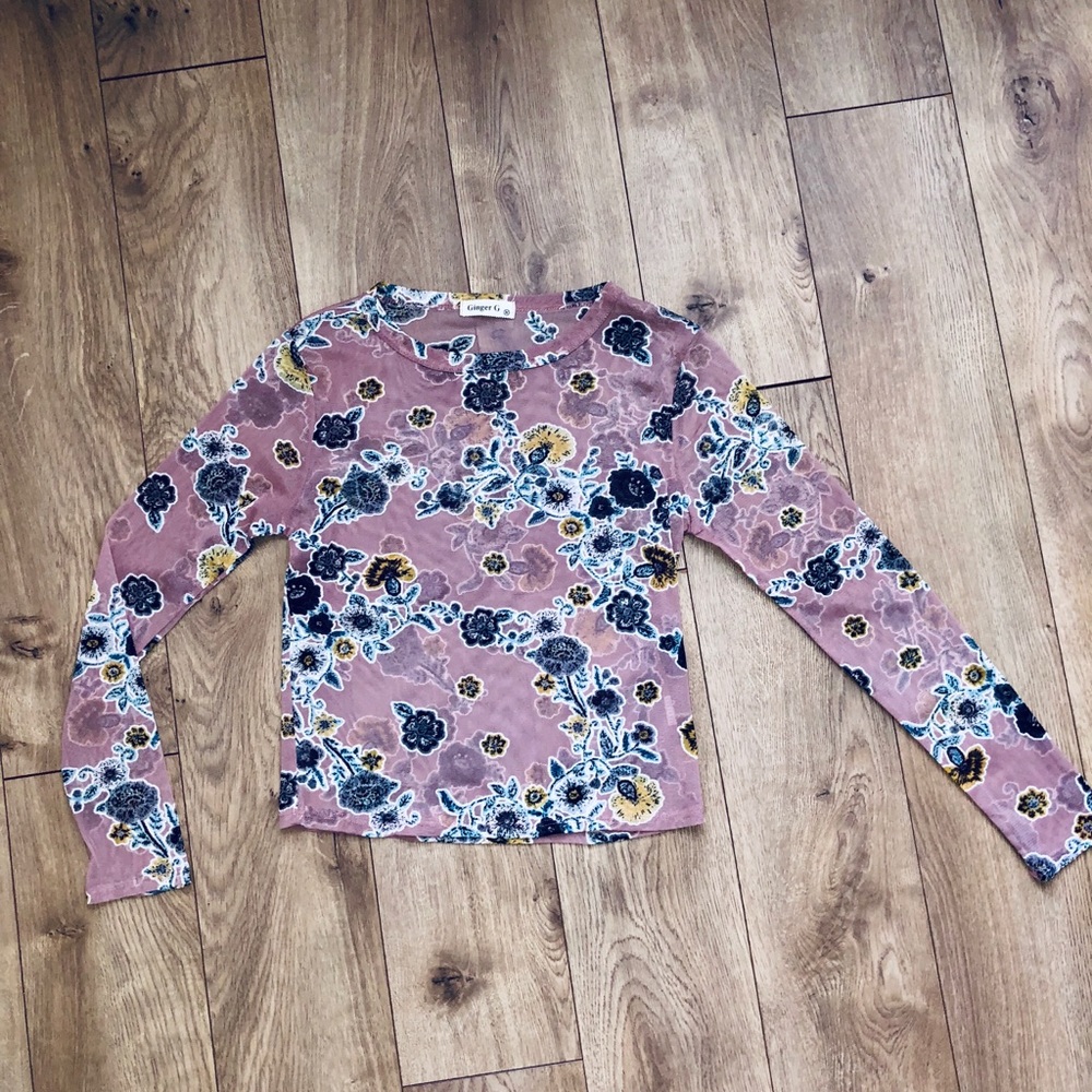 Ginger G mesh crop top